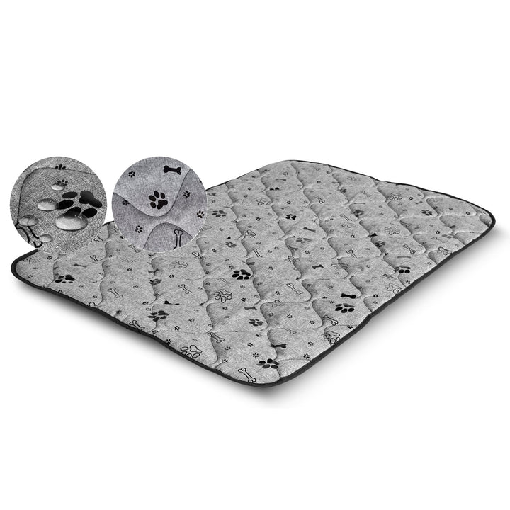 Prestige Dog Bed Dog Mat Materasso impermeabile durevole per cani(100 x 70 cm, Ossa nere)