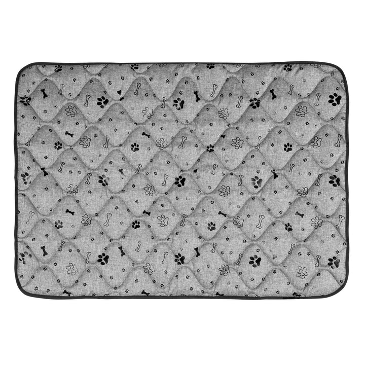 Prestige Dog Bed Dog Mat Materasso impermeabile durevole per cani(100 x 70 cm, Ossa nere)
