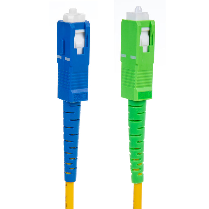Cavo patchcord in fibra ottica Maclean, SC/APC-SC/UPC SM 9/125 LSZH, monomodale, lunghezza 1 m, simplex, G657A2, MCTV-401