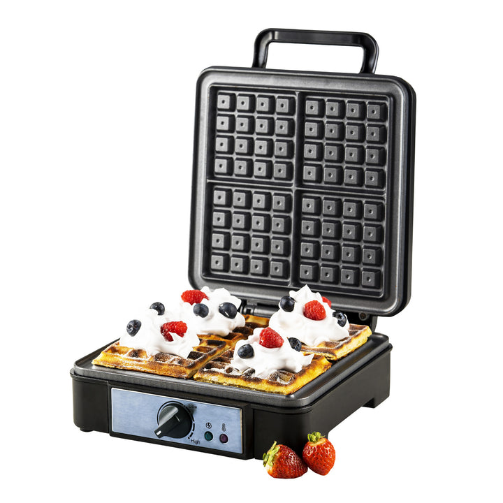 Macchina per waffle Adler, per 4 waffle, controllo della temperatura, 1800W, AD 3049