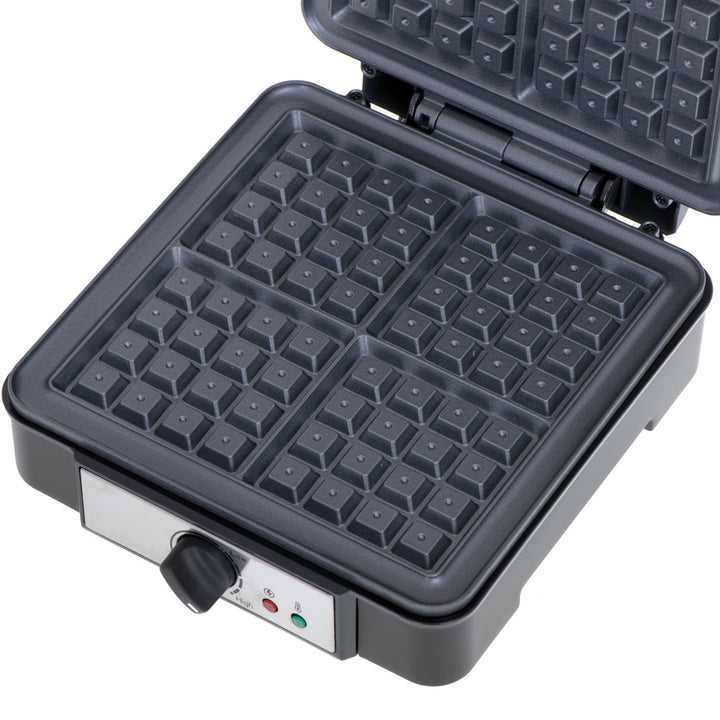 Macchina per waffle Adler, per 4 waffle, controllo della temperatura, 1800W, AD 3049