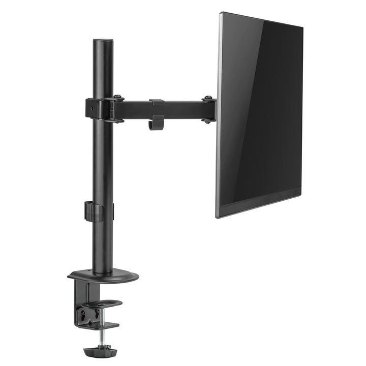 Maclean MC-572N Supporto da tavolo per monitor LCD, braccio singolo, VESA 75x75 e 100x100, 17-32", 9 kg,