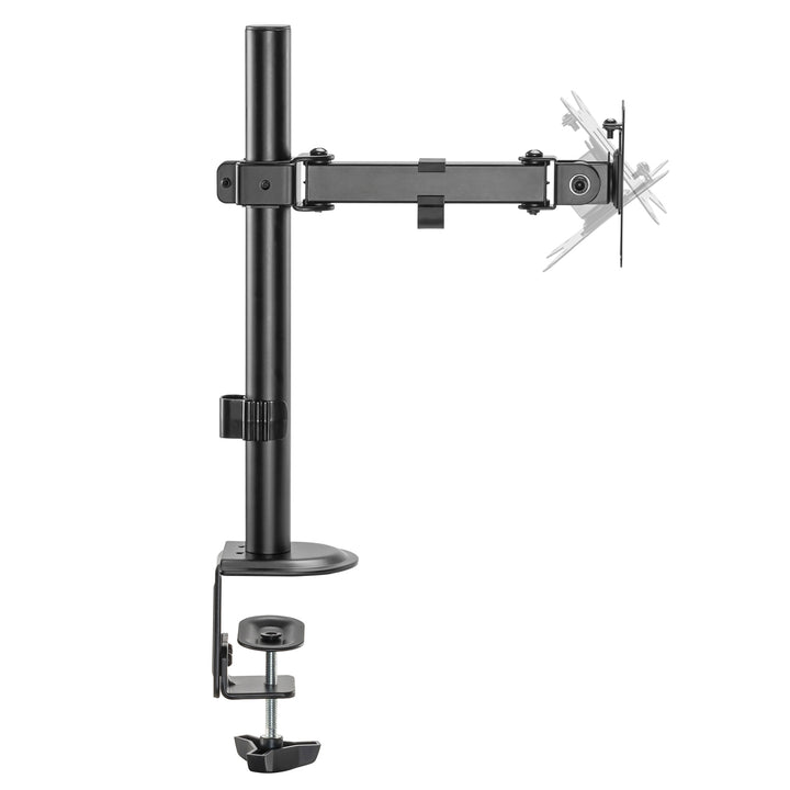 Maclean MC-572N Supporto da tavolo per monitor LCD, braccio singolo, VESA 75x75 e 100x100, 17-32", 9 kg,