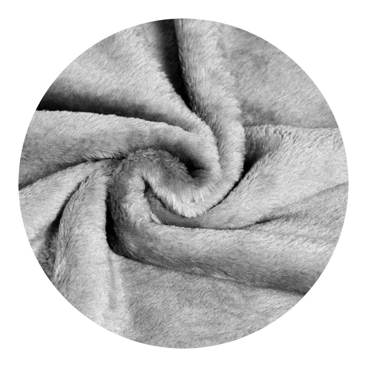 Coperta acrilica Medicline, spessa, liscia, grigia, 160x200 cm