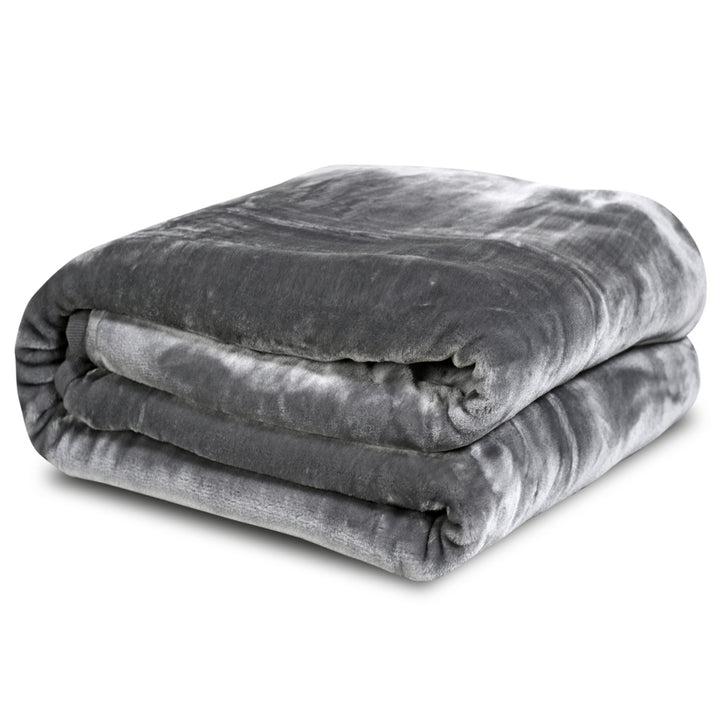 Coperta acrilica Medicline, spessa, liscia, grigia, 160x200 cm