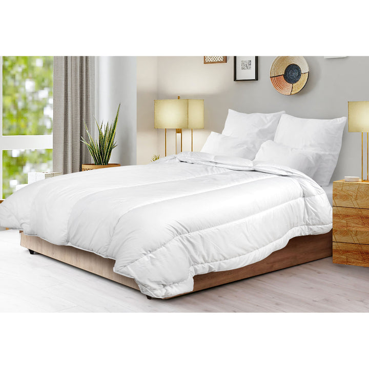 Medicline Piumino 4-Seasons All-Season Copriletto in silicone Coperta antiallergica in microfibra (140 x 200 cm, bianco)