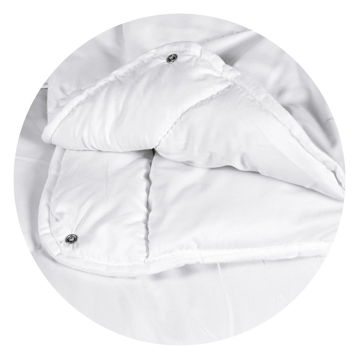 Medicline Piumino 4-Seasons All-Season Copriletto in silicone Coperta antiallergica in microfibra (200 x 220 cm, bianco)