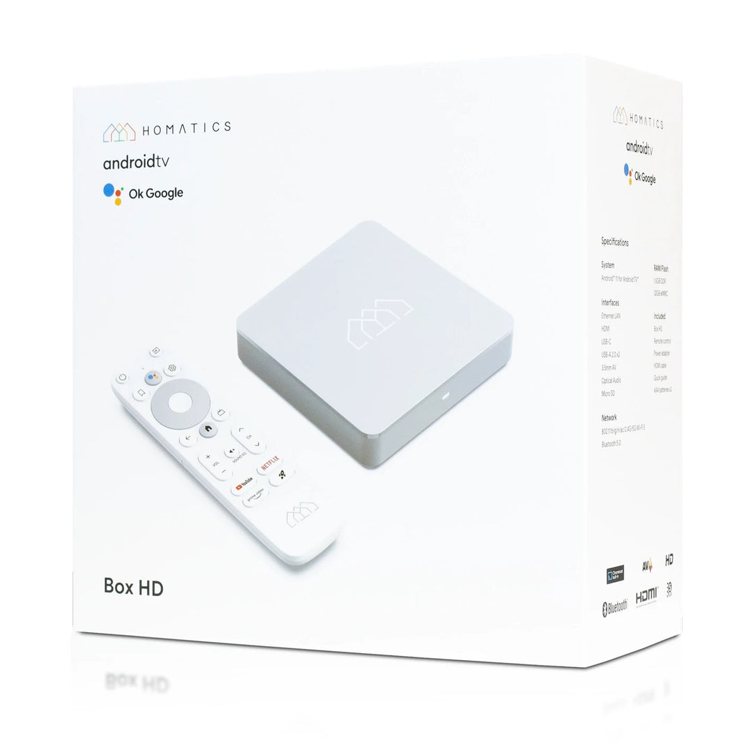 Riproduttore multimediale Homatics, Android TV 11, 32GB, 1,5GB RAM, Box HD
