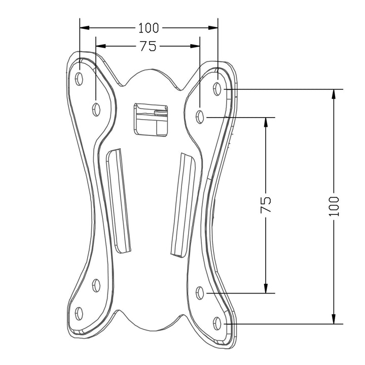 Supporto TV Maclean, max VESA 100x100, 13-27", 25 kg, MC-715A
