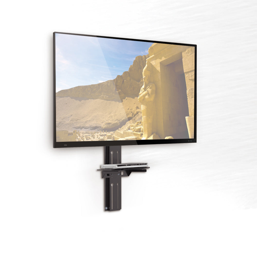 Supporto TV Maclean con ripiano  in vetro DVD, vesa 200x200 , 23"-43", 25kg, MC-771A