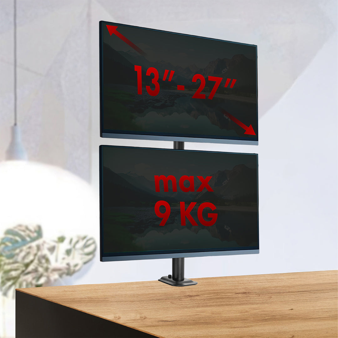 Supporto per monitor Maclean, max VESA 100x100, 13-27", 9 kg, MC-966