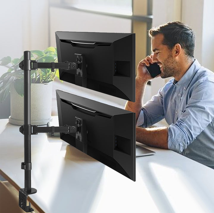 Supporto regolabile per monitor Maclean, max VESA 100x100, 13-27", 9kg, MC-967