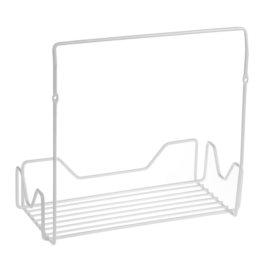 Mensola da bagno ABJ, per utensili da bagno, a parete, mendola doccia, colore bianco