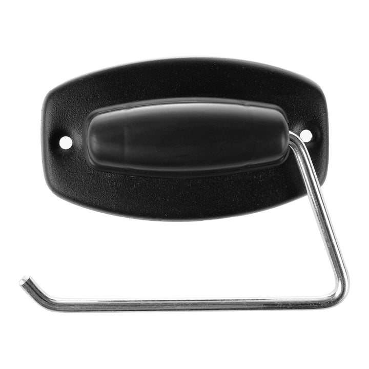 Porta carta igienica ABJ, per il bagno, a parete, colore nero