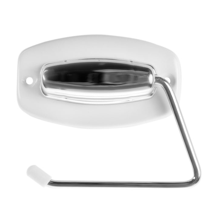 Porta carta igienica ABJ, per il bagno, a parete, colore bianco argento