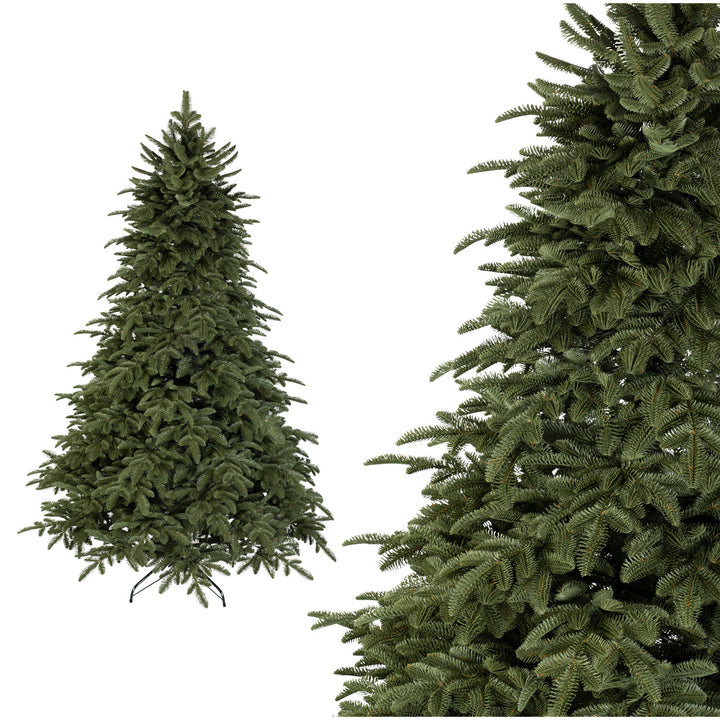 Albero di Natale artificiale Abate Snaptree Nordmann, rami in polietilene (PE) di alta qualità - rami in TRE lunghezze (250 cm)