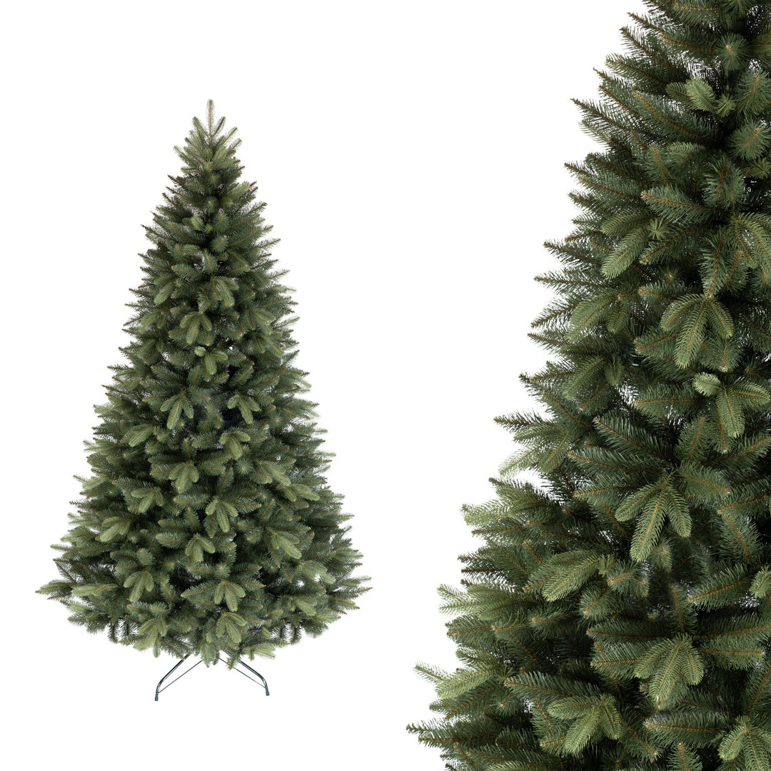 Novatom SSGPE180 Albero di Natale artificiale Abete rosso scadinavo con rami in PE,180 cm