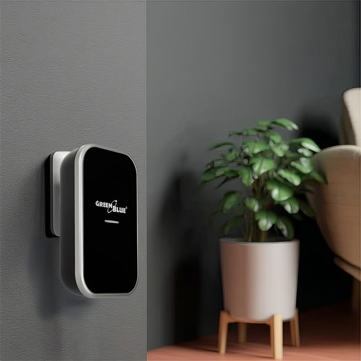 Campanello senza fili Sistema di campanello cinetico wireless, senza batterie, con 38 melodie, portata fino a 200 m, IP44 (1x ricevitore + 1x trasmettitore/nero)