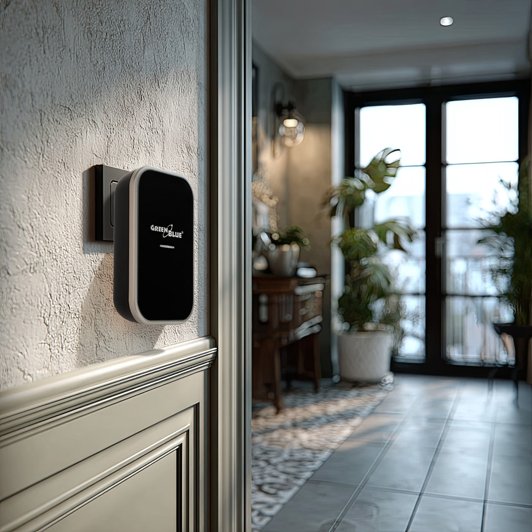 Campanello senza fili Sistema di campanello cinetico wireless, senza batterie, con 38 melodie, portata fino a 200 m, IP44 (1x ricevitore + 1x trasmettitore/nero)