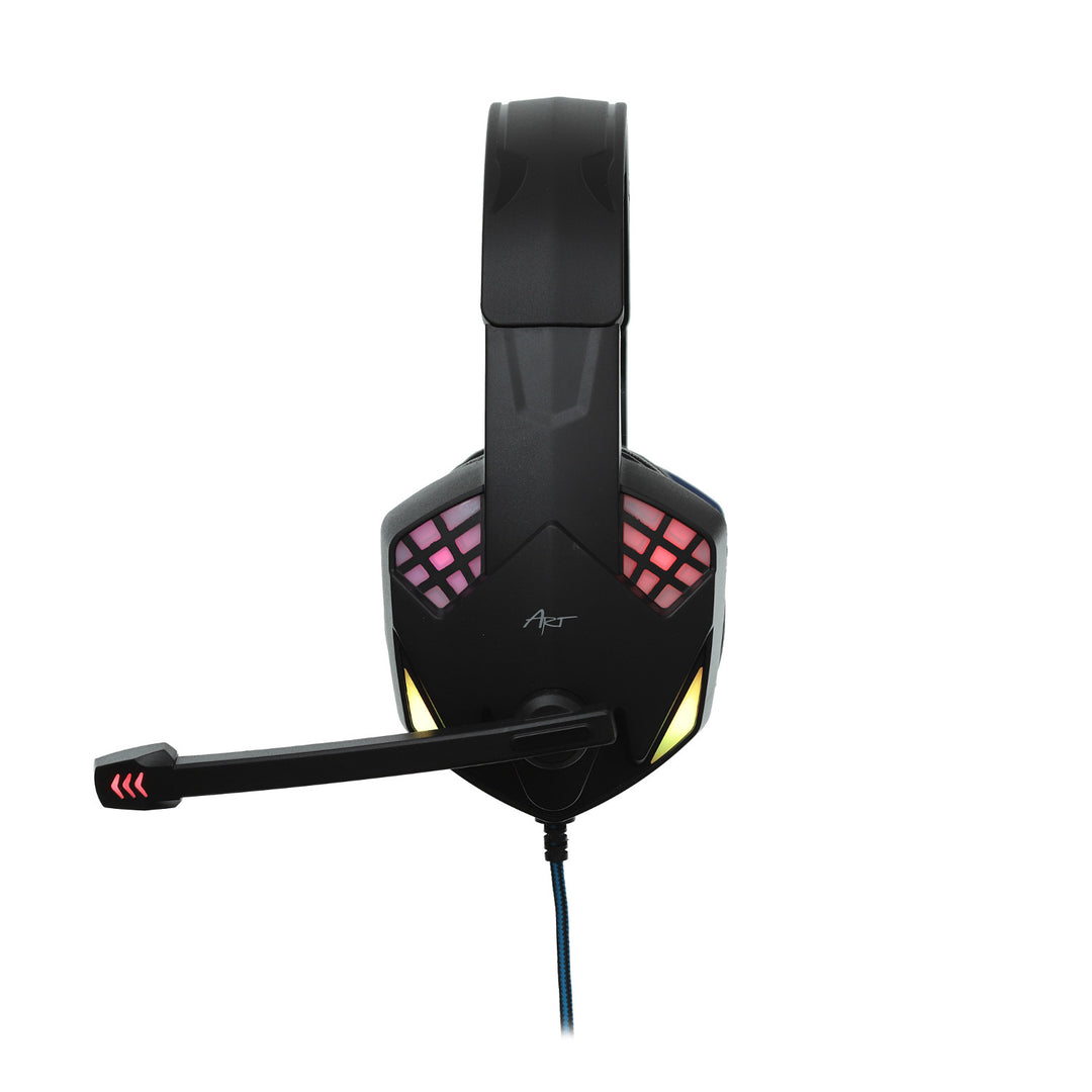 Cuffie da gioco ART, con microfono, retroilluminazione a LED, G11