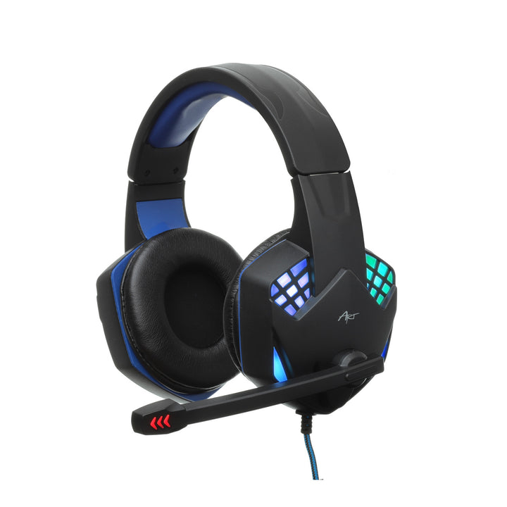 Cuffie da gioco ART, con microfono, retroilluminazione a LED, G11