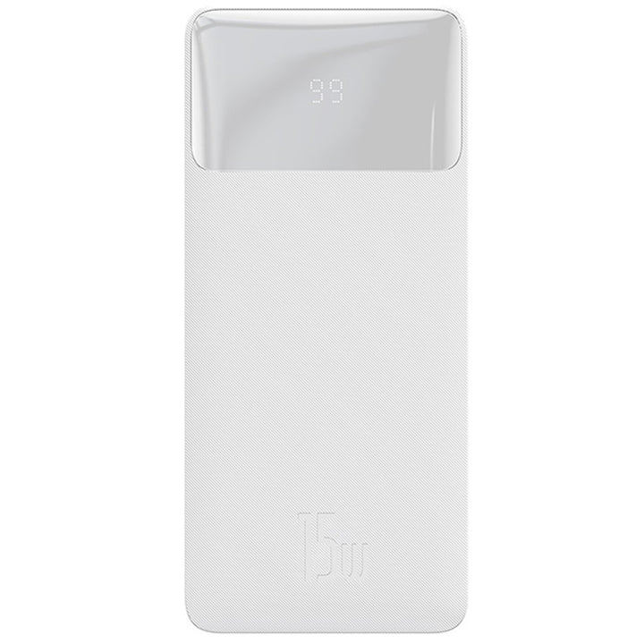 BASEUS Powerbank Bipow 20000mAh, 2xUSB, USB-C, 15W (PPDML-J02) bianco