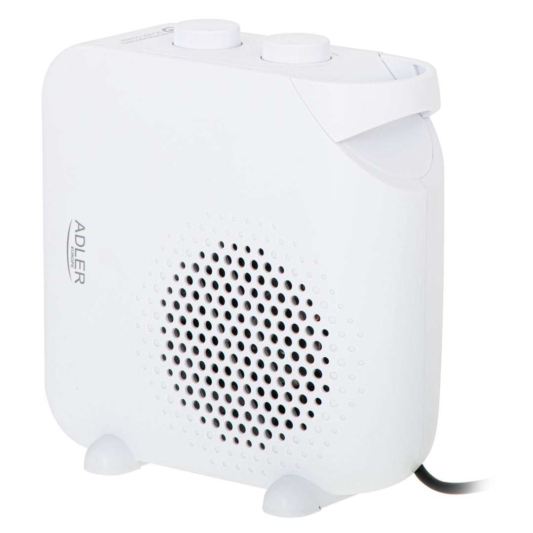 Termoventilatore Adler,doppia funzione, aria fredda, 2000W, bianco, AD 7725