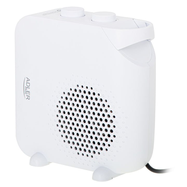 Termoventilatore Adler,doppia funzione, aria fredda, 2000W, bianco, AD 7725