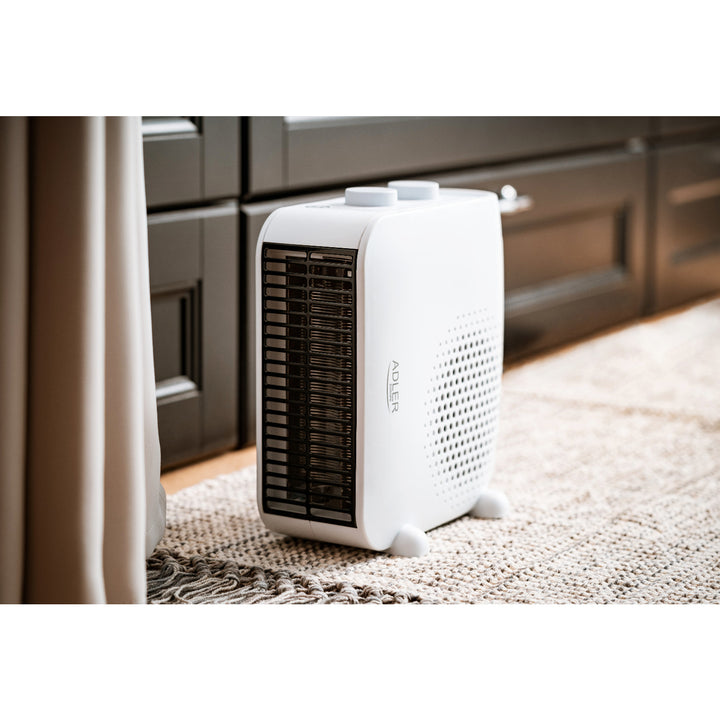 Termoventilatore Adler,doppia funzione, aria fredda, 2000W, bianco, AD 7725