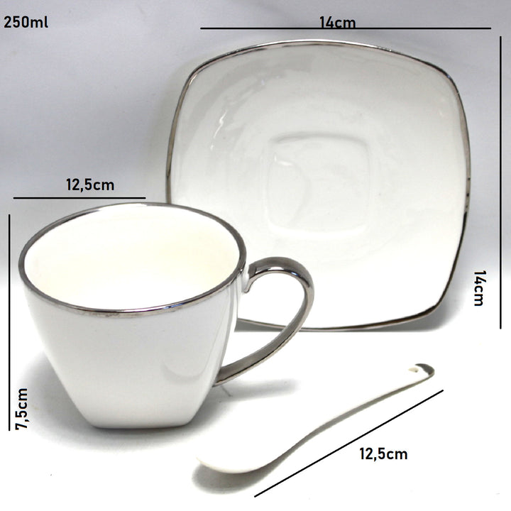 Set di tazze da caffè in porcellana Queen Isabell W23SV60-06358