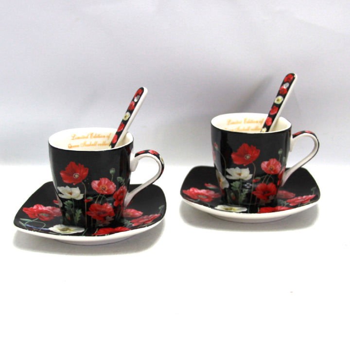 Set di tazze in porcellana per espresso con piattiniQueen Isabell W9PB06-09510