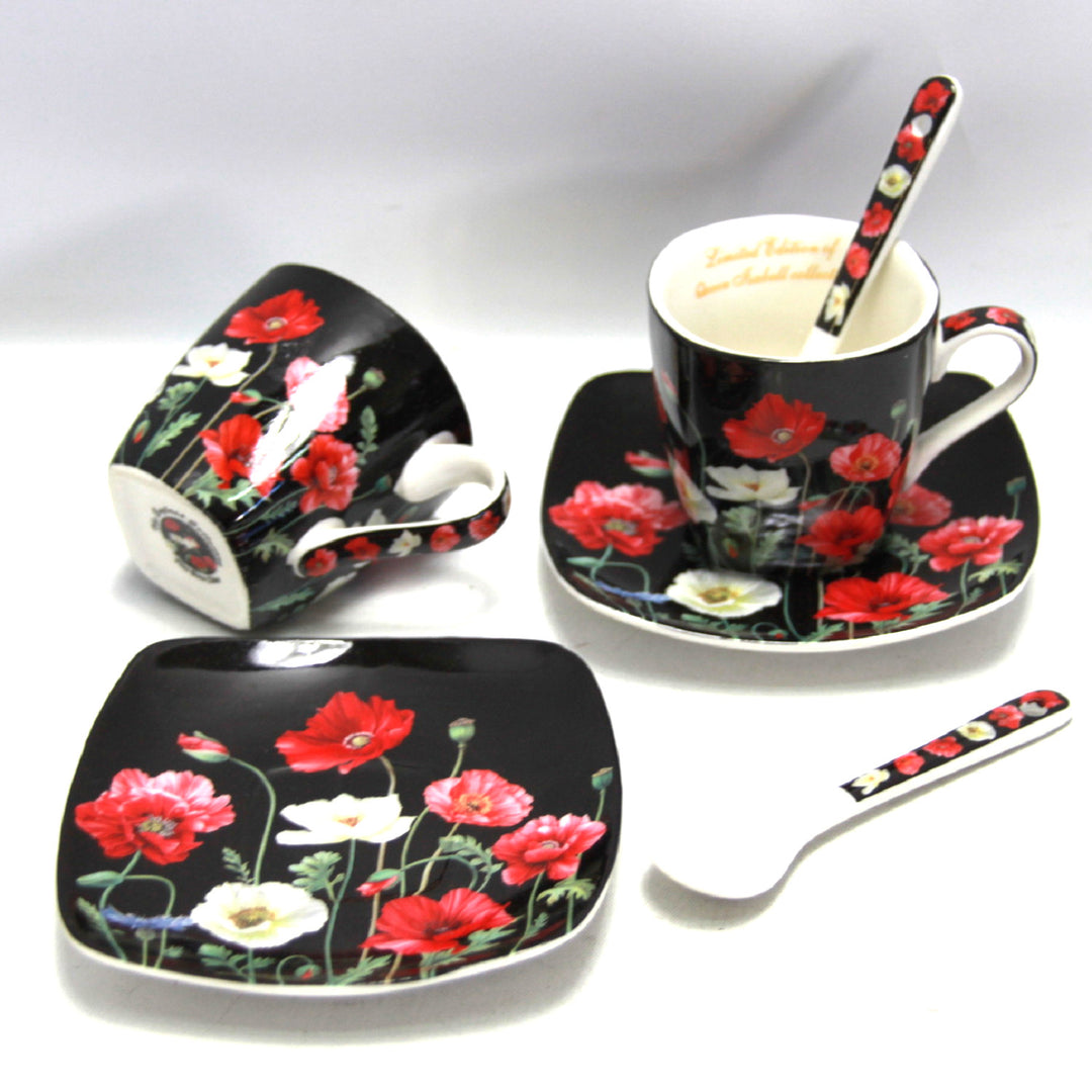 Set di tazze in porcellana per espresso con piattiniQueen Isabell W9PB06-09510