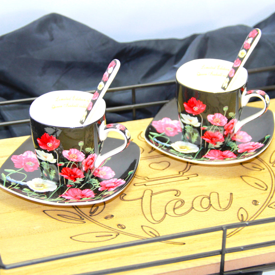 Set di tazze in porcellana per espresso con piattiniQueen Isabell W9PB06-09510