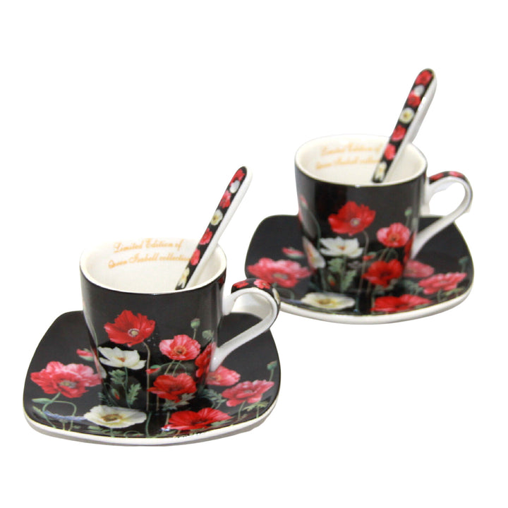 Set di tazze in porcellana per espresso con piattiniQueen Isabell W9PB06-09510
