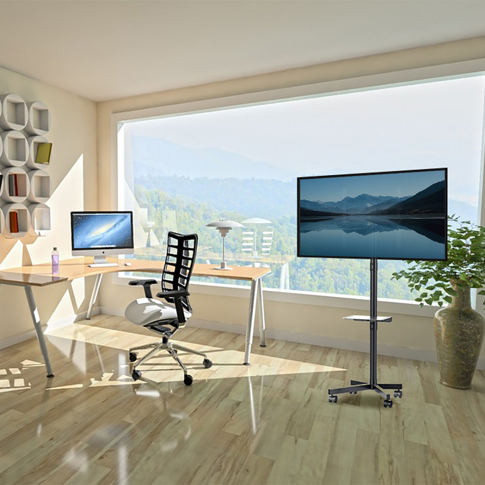 Supporto TV Maclean, professionale, 32-55", su rotelle, max. VESA 400x400, max. 25 kg, MC-949