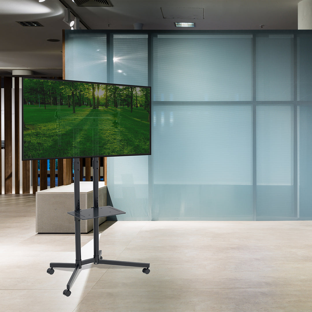 Stand TV monitor Maclean, professionale, 32-70", su rotelle, max. VESA 600x400, max. 40 kg, MC-951