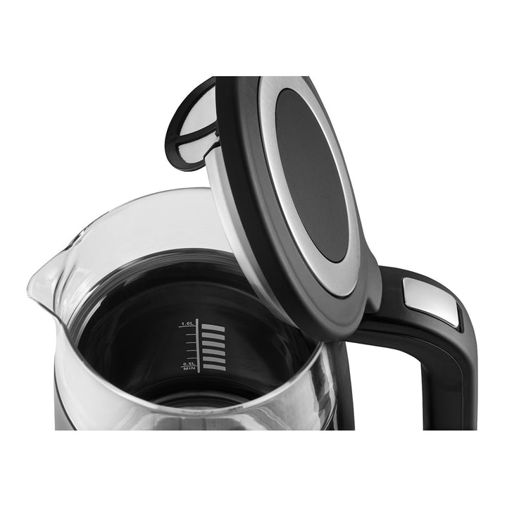 Bollitore elettrico in vetro da 1,7L Concept con controllo della temperatura RK4100