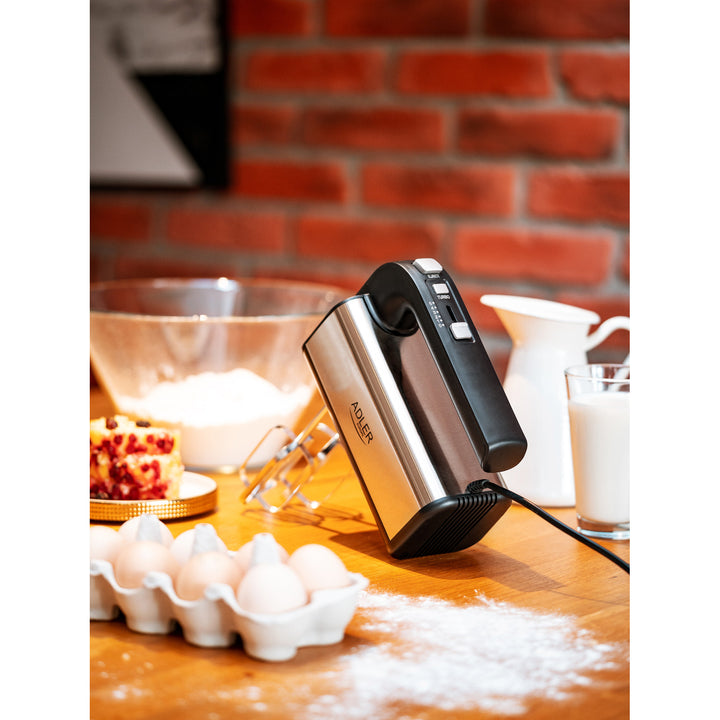 Sbattitore elettrico Handmixer Adler, 5 velocità, 800 W, funzione Turbo, AD 4225