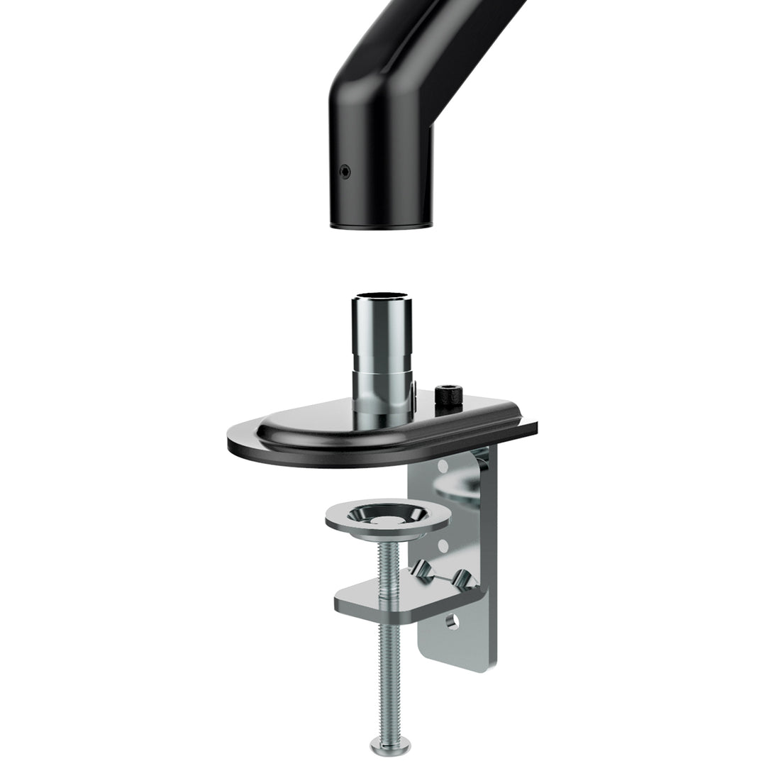 Supporto per monitor Maclean, molla a gas, 13"-27", 8 kg, nero, MC-860N