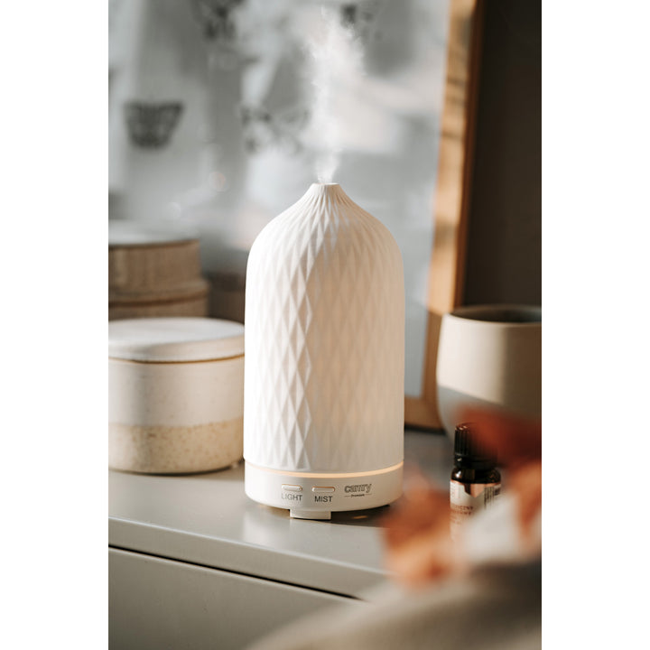 Camry CR 7970 Diffusore di profumo, ultrasonico, ceramico, 100 ml, lampada d'atmosfera