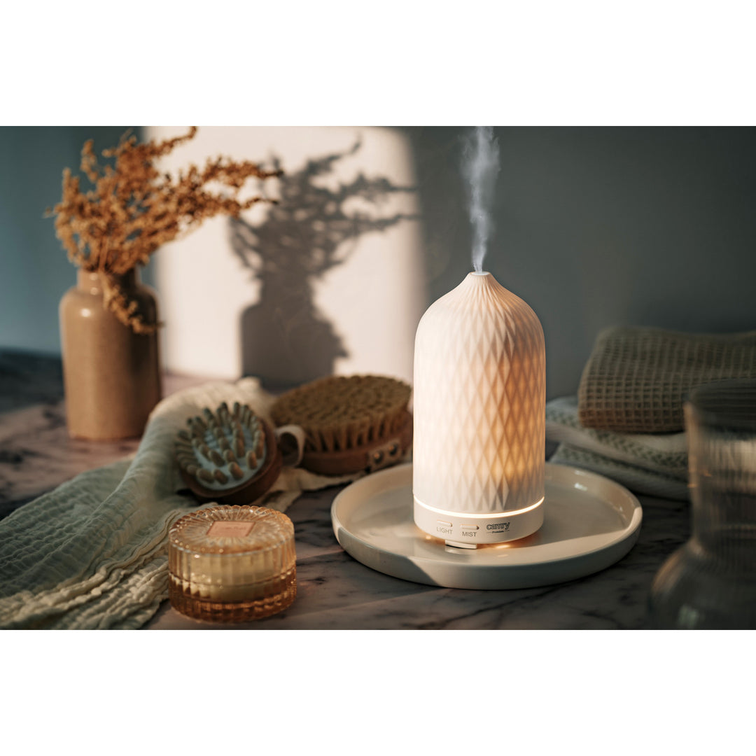 Camry CR 7970 Diffusore di profumo, ultrasonico, ceramico, 100 ml, lampada d'atmosfera