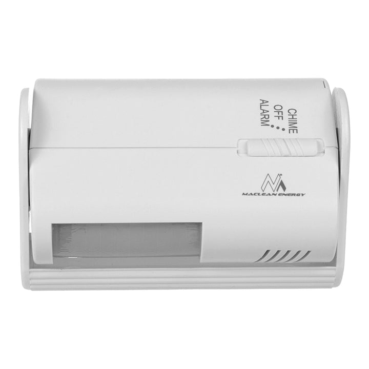 Segnalatore d'ingresso senza fili Maclean, sensore PIR, portata 8 m, alimentato da una batteria da 9 V CC, volume superiore a 70 dB, MCE311 W