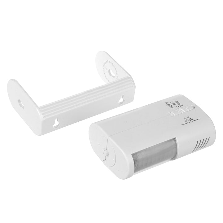 Segnalatore d'ingresso senza fili Maclean, sensore PIR, portata 8 m, alimentato da una batteria da 9 V CC, volume superiore a 70 dB, MCE311 W