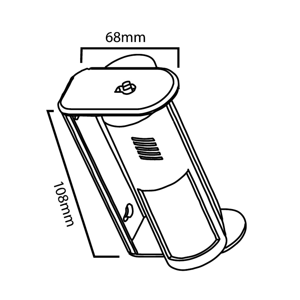 Segnalatore d'ingresso senza fili Maclean, sensore PIR, portata 8 m, alimentato da una batteria da 9 V CC, volume superiore a 70 dB, MCE311 W