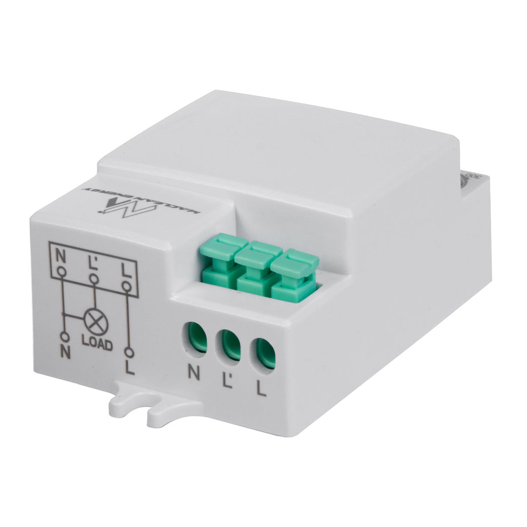 Rilevatore di movimento a microonde Maclean, portata 8m, carico massimo 1200W, IP20, 5,8 GHz, MCE316