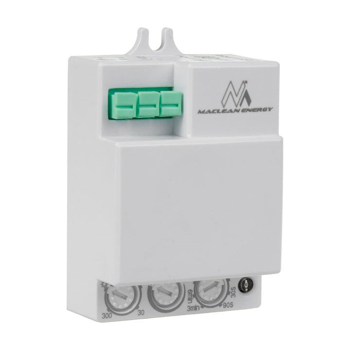 Rilevatore di movimento a microonde Maclean, portata 8m, carico massimo 1200W, IP20, 5,8 GHz, MCE316
