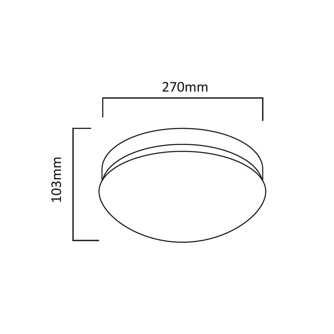Lampada da soffitto Maclean 1xE27, sensore a microonde, paralume in PMMA, carico massimo 25W, IP20, MCE309