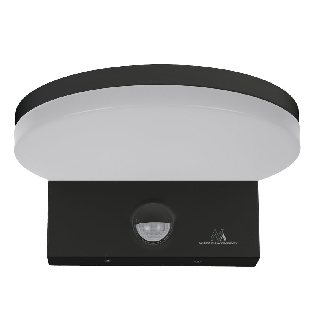 Lampada LED Maclean con sensore creouscolare, sensore di movimento PIR, nero, 15W, IP65, 1560lm, bianco neutro (4000K) MCE344 B