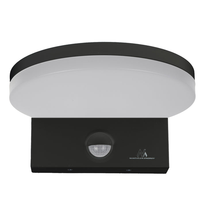 Lampada LED Maclean con sensore creouscolare, sensore di movimento PIR, nero, 15W, IP65, 1560lm, bianco neutro (4000K) MCE344 B