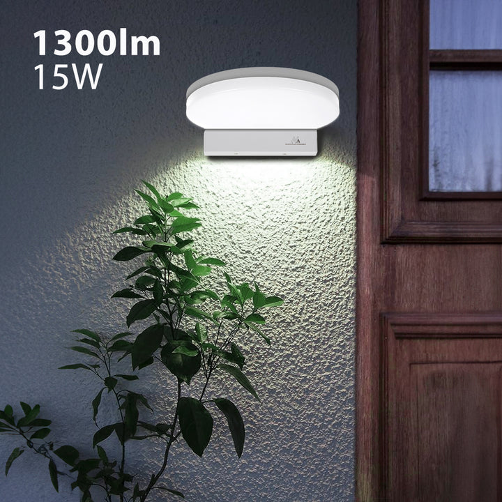 Lampada LED Maclean, bianca, 15W, IP65, 1300lm, bianco neutro (4000K) MCE346 W